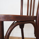 Set of wooden bistro chairs, vintage