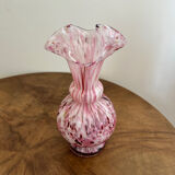 Speckled pink vase Legras