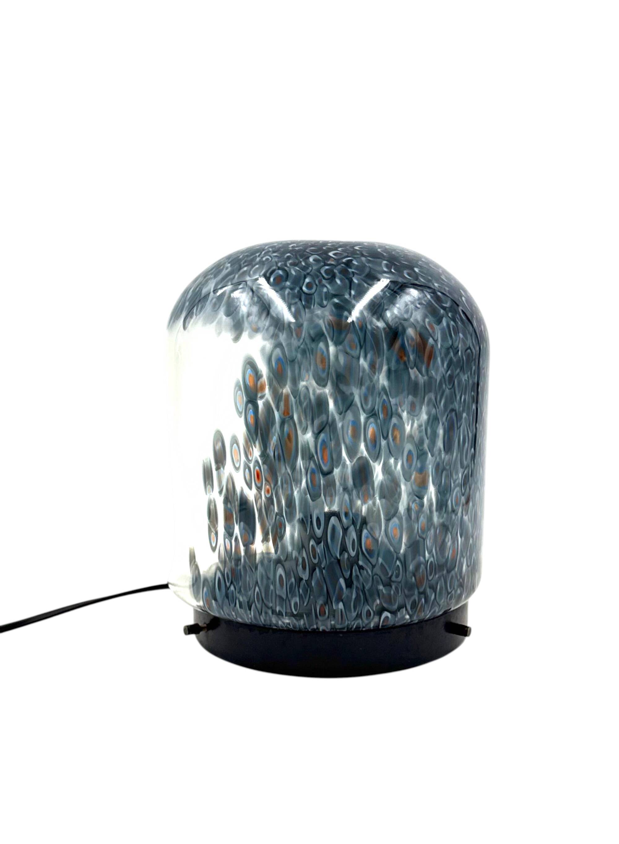 Gae Aulenti, 'Neverrino' murrine-blown glass table lamp , Vetreria Vistosi