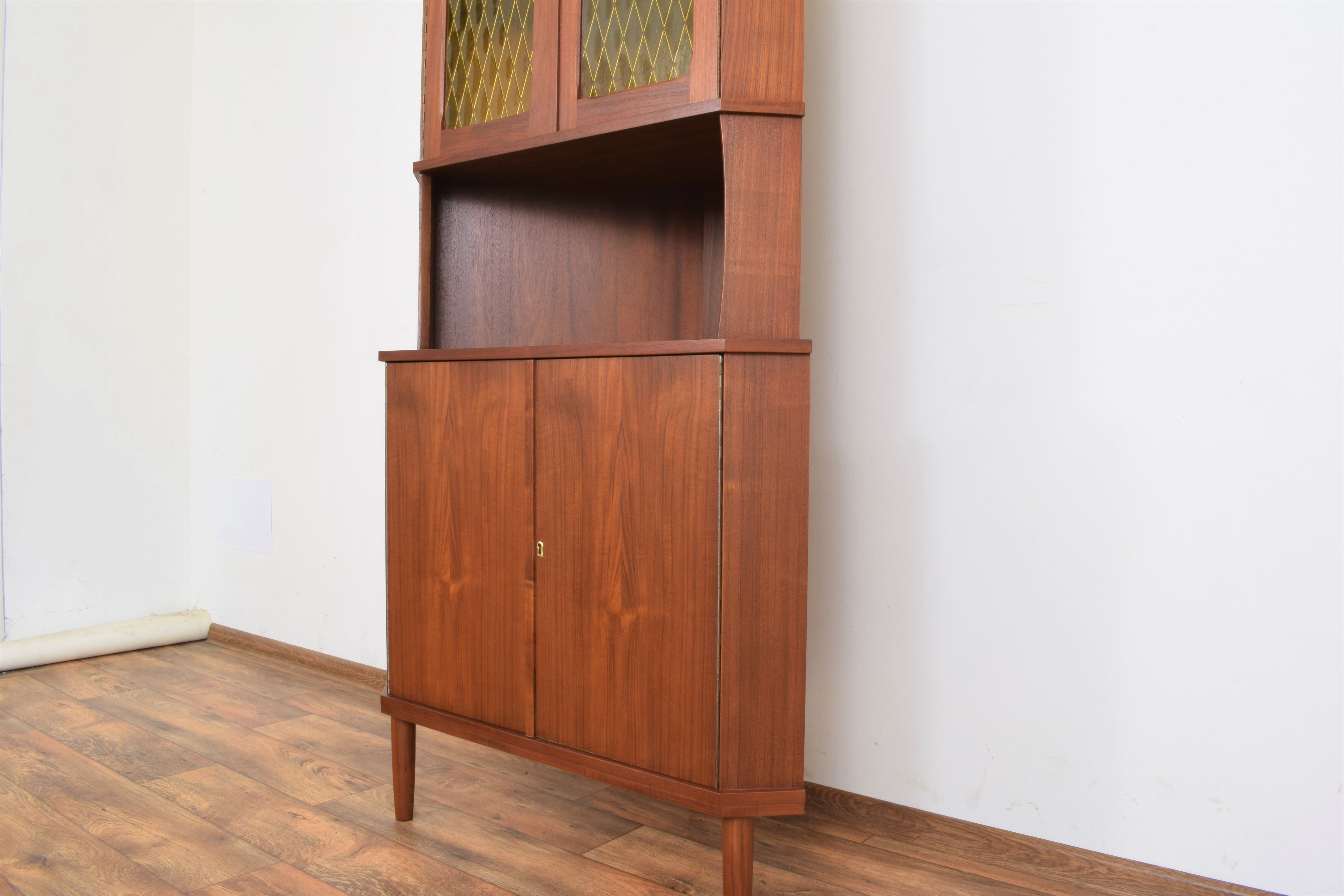Danish teak corner cabinet