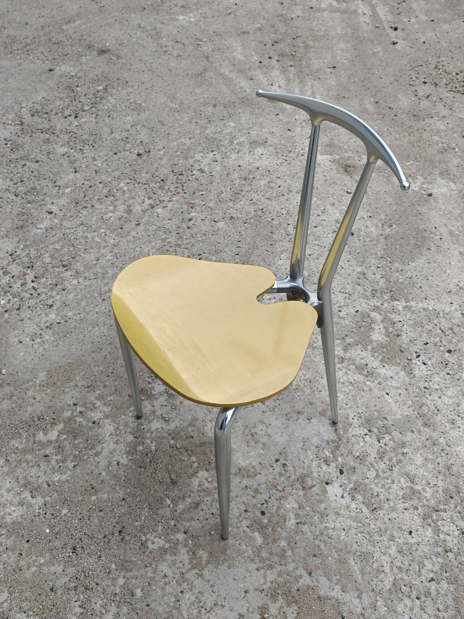Postmodern pair of "Hole" accent chairs by Carlo Bartoli for Ycami 1993.