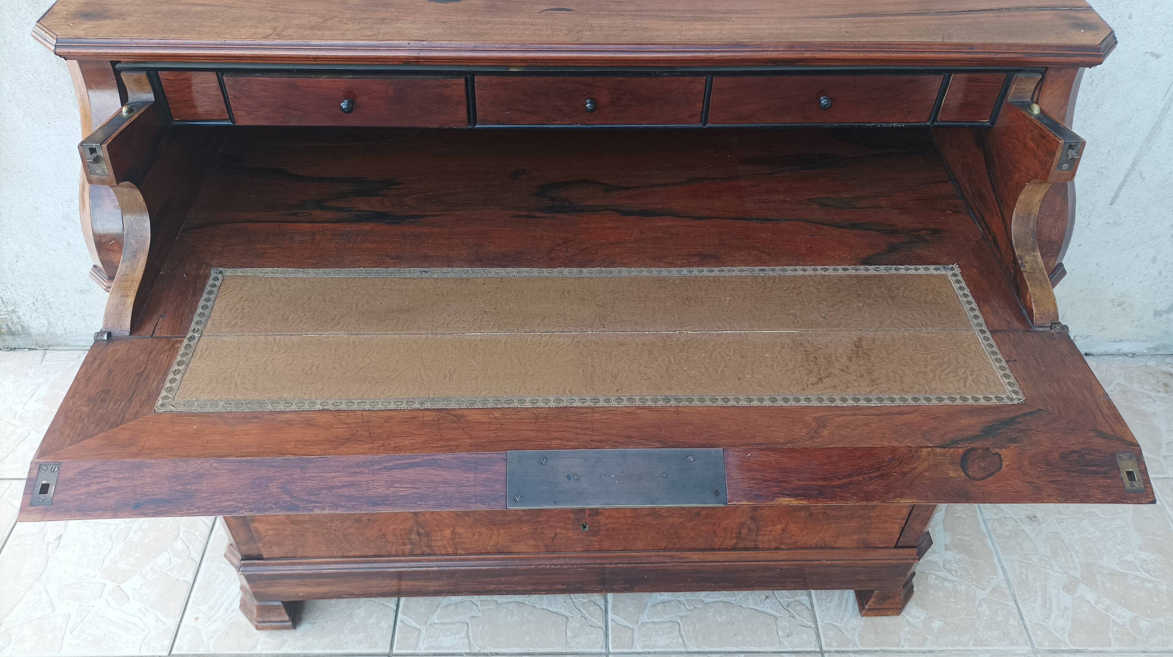 Louis Philippe walnut chest of drawers