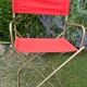 Vintage orange folding camping chair