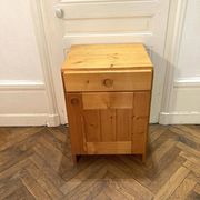 Bedside table/small chest of drawers in pine Charlotte Perriand Les Arcs