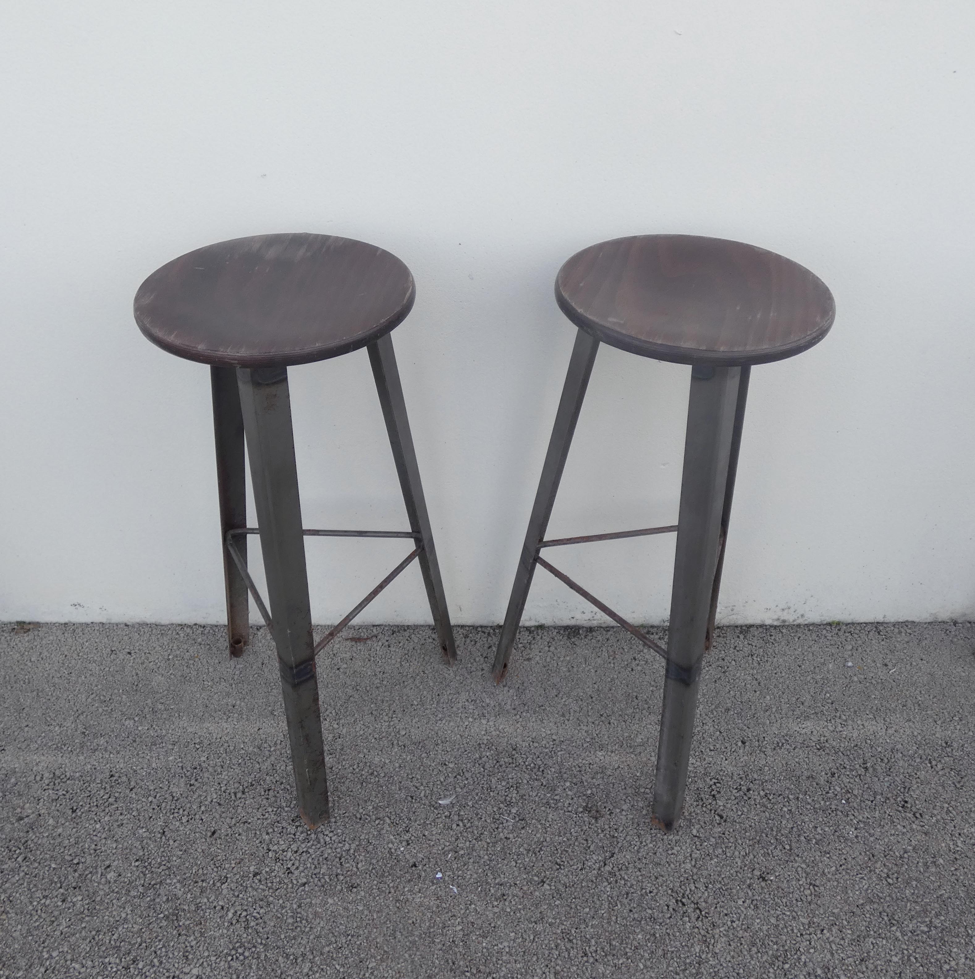 Industrial bar stool