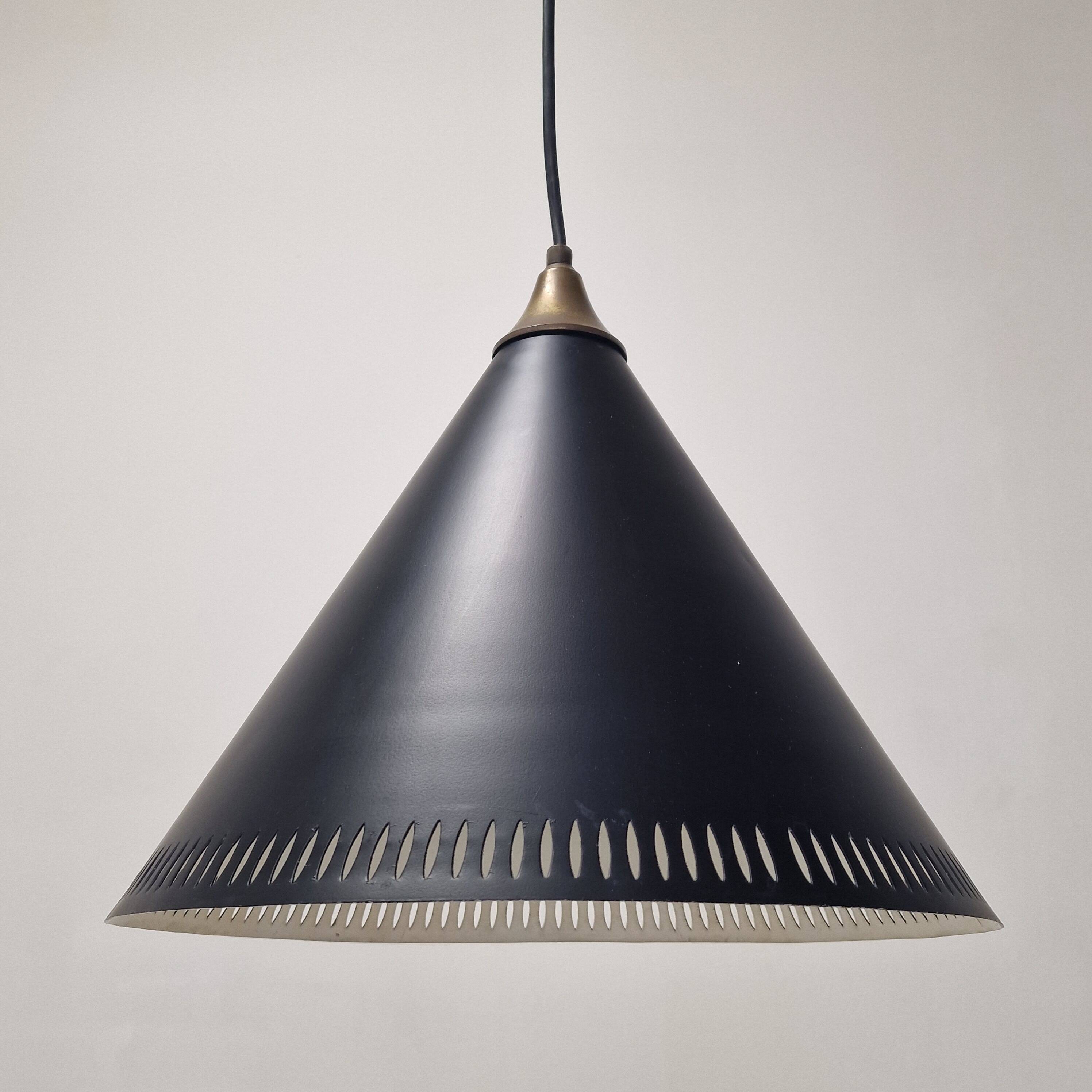 Bent Karlby for Lyfa, “Kegle” Pendant Lamp, Denmark, 1970s