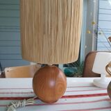 Lampe vous et raphia vintage