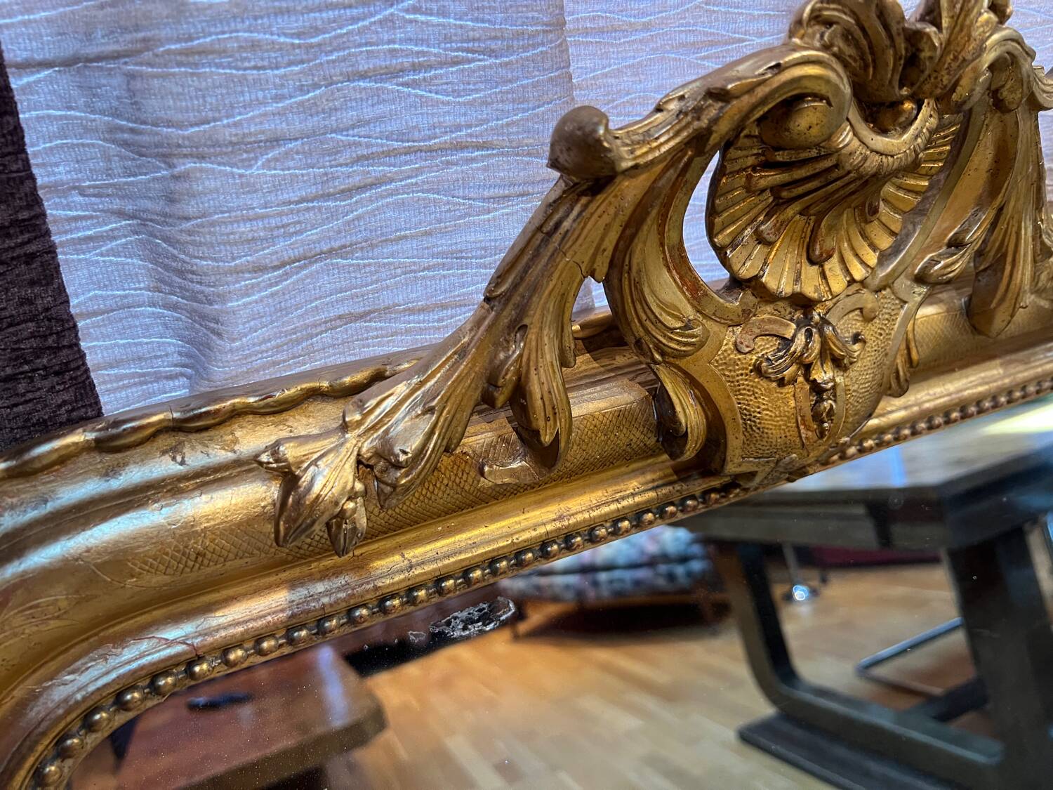 Golden Louis Philippe mirror