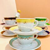 Set of 6 multicolor cups from the 50