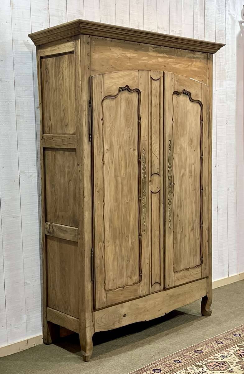 19th century raw chestnut country wardrobe