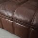 Brown leather sofa, Swiss design, 1970s