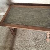 Table basse pierre et bois