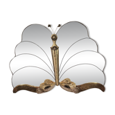Miroir en forme de papillon Année 70