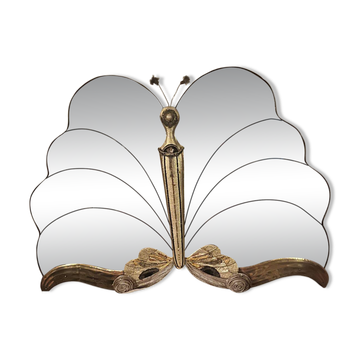 Miroir en forme de papillon Année 70