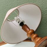 Bedside lamp, turned wood