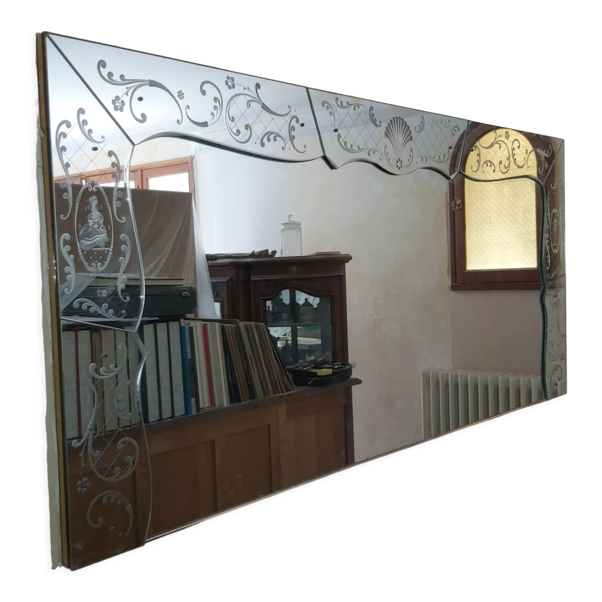 Miroir biseauté vénitien 200x93cm