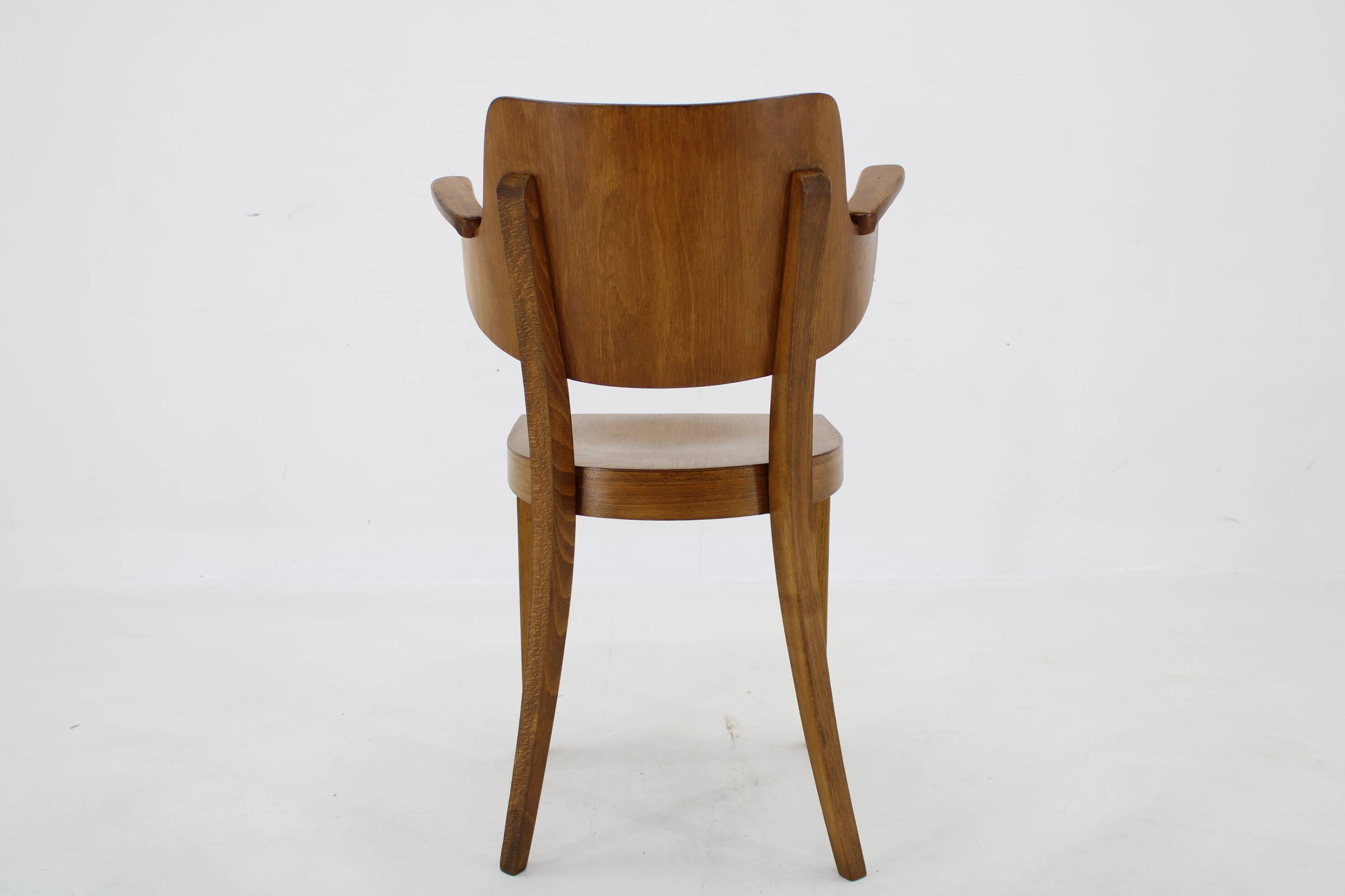 1960s Desk or Side Beech Chair by Ton, Czechoslovakia
