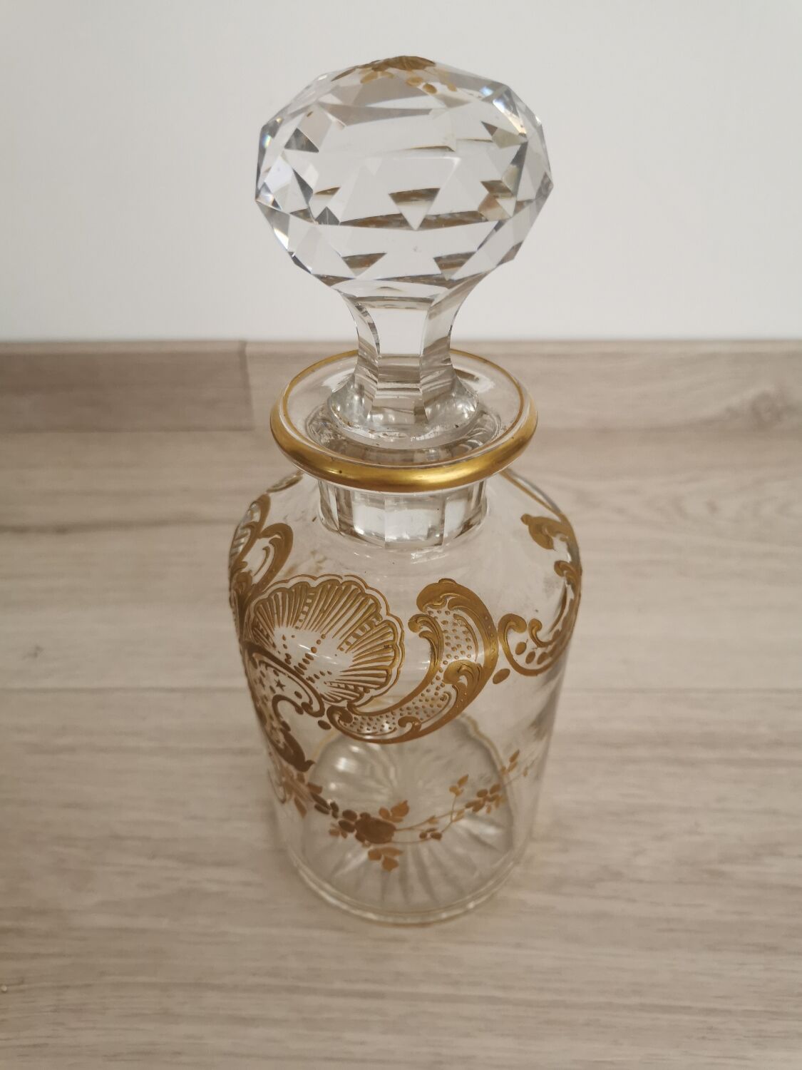 Art Deco decanter, hand-painted