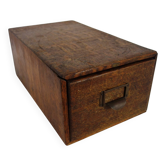 Old wooden administrative filing cabinet from the early 20th century