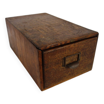 Old wooden administrative filing cabinet from the early 20th century