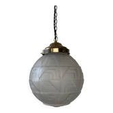 Antique suspension lamp art deco xl vintage