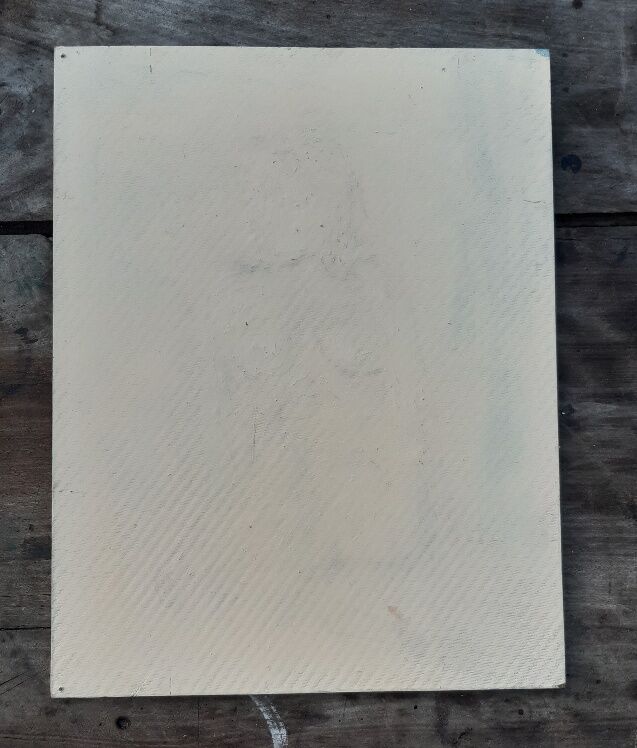 Female nude painting