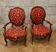 pair of mahogany armchairs, dating from the 19th century