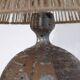 Stoneware and rope table lamp 1960