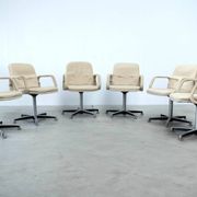 Set of six Italian conference chairs