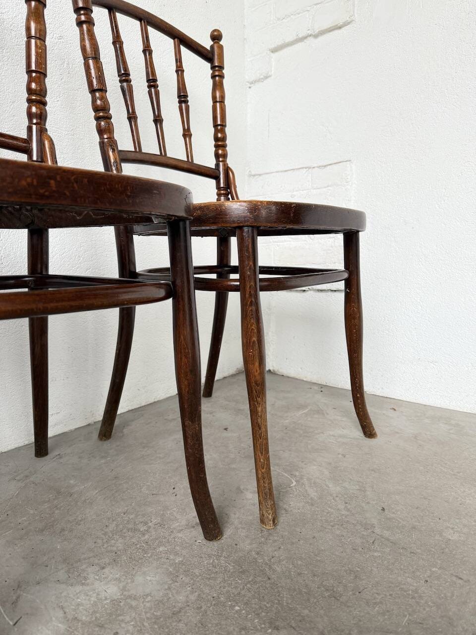 Set of 4 Fischel cane bistro chairs