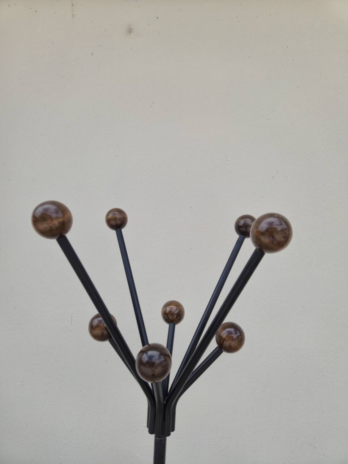 Vintage parrot coat rack with balls, 1950s design