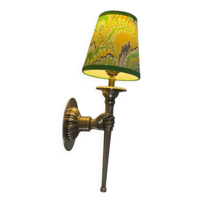 Applique Main Sconce Hand Bronze style André Arbus