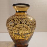 Vase with silver inclusion for decoration