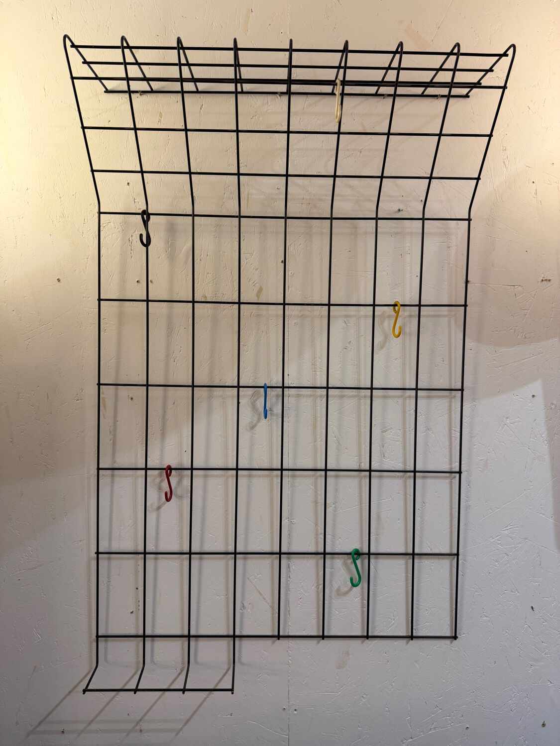 Metal wall coat rack from the 50s/60s.