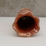 Marbled terracotta vase