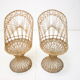 Pair of Chairs, Patio Russell Woodard Wicker Effect, 1960s
