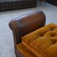 Studded leather bench circa 1920