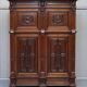 Hand-carved Dutch armoire from the 1940s.
