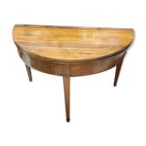 Walnut half moon table