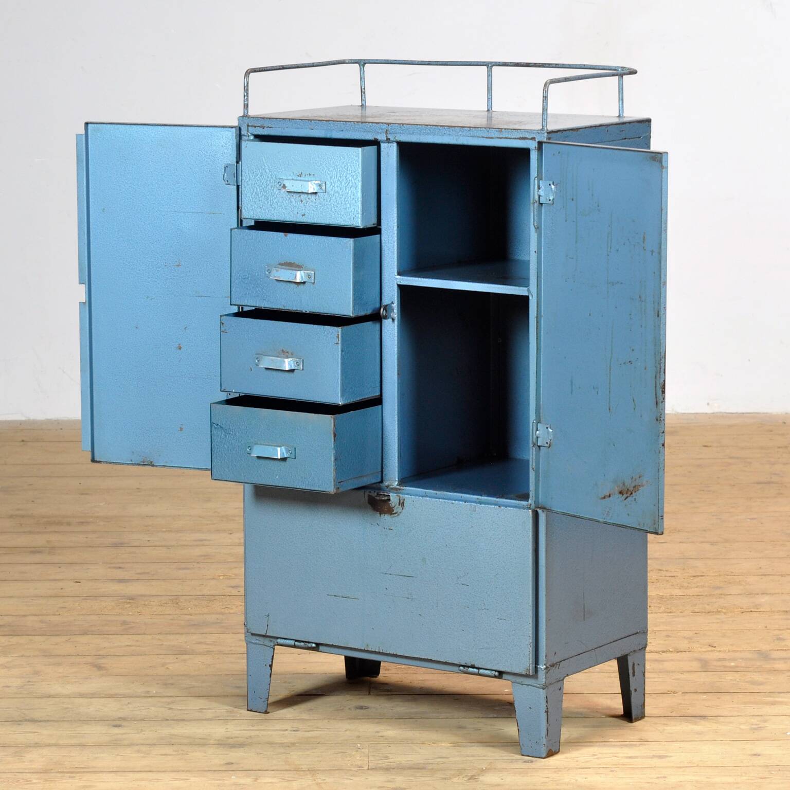 Industrial four-drawer cabinet from the 1970s