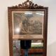 Louis XVI style trumeau mirror in carved wood