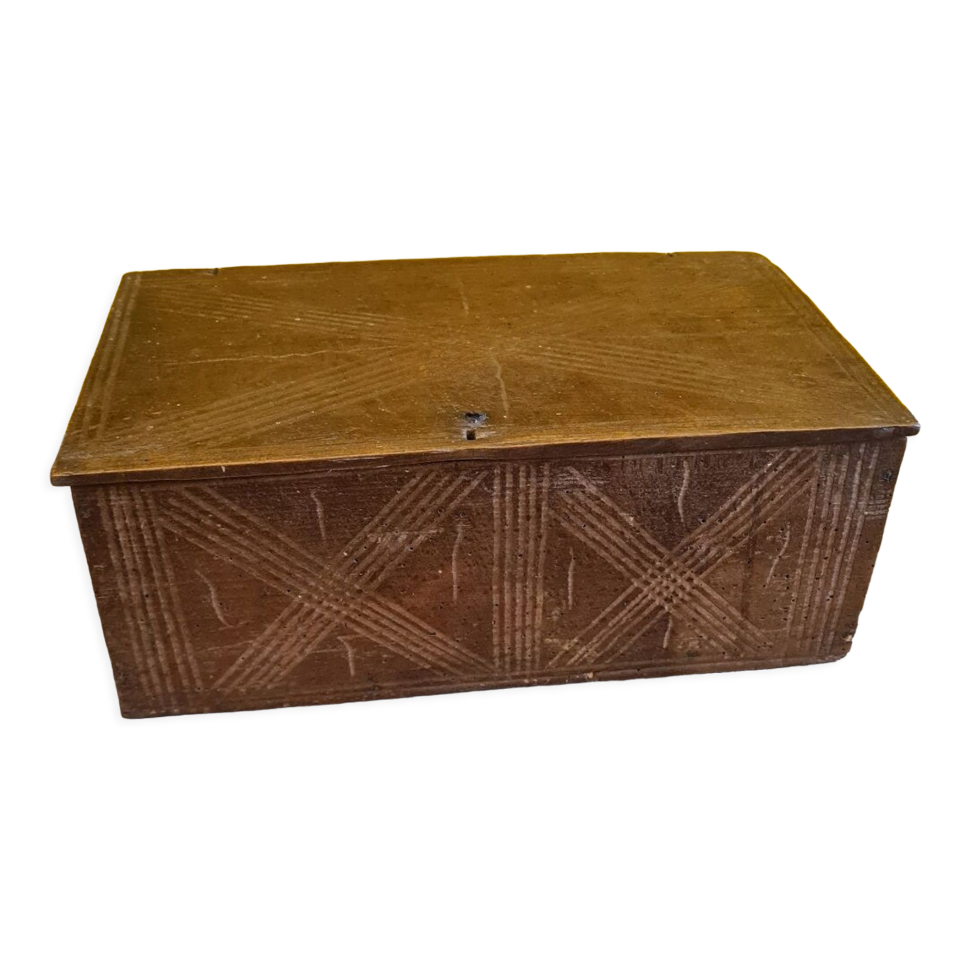 Antique French Wooden Box, from the 18th early 19th century.