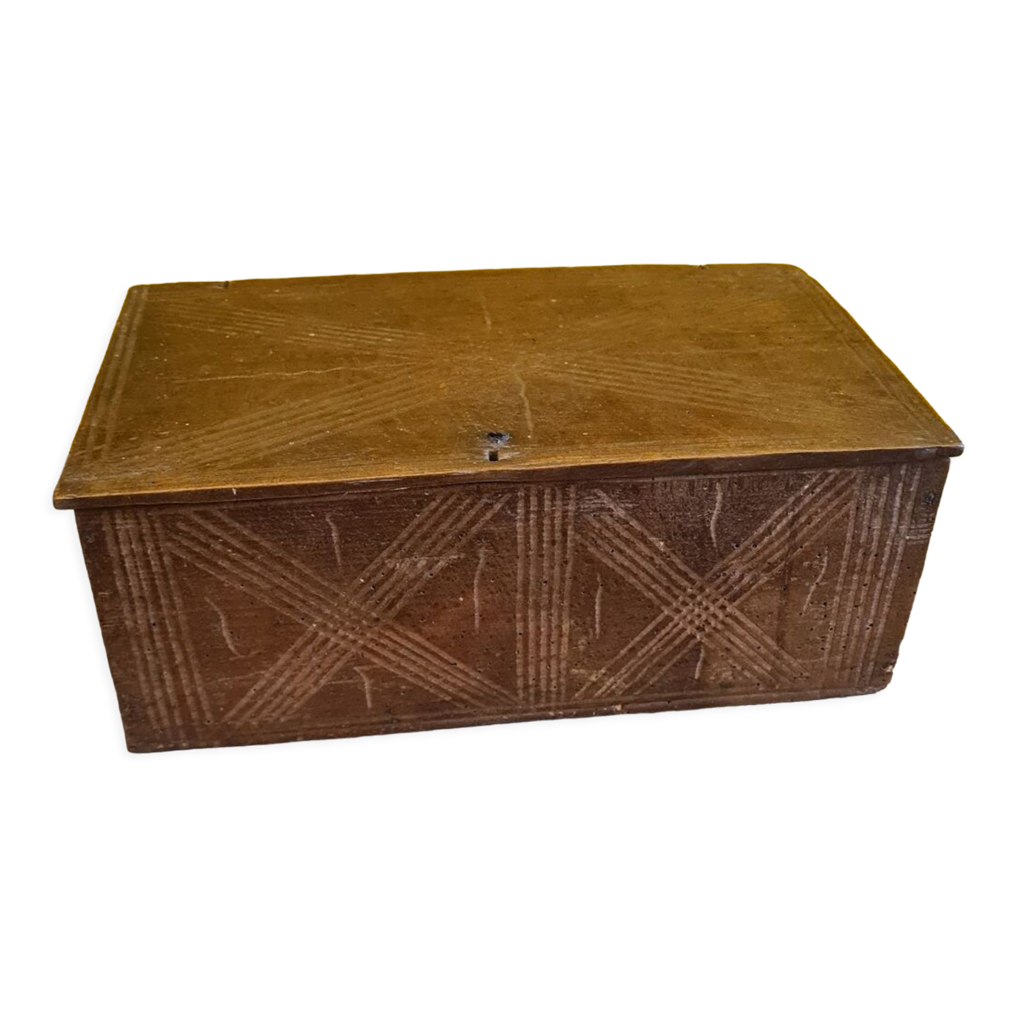 Antique French Wooden Box, from the 18th early 19th century.