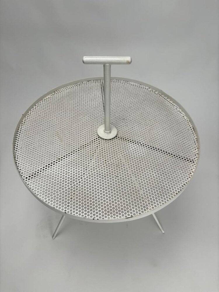 Mid-Century Iron Gueridon Table in the style of Mathieu Matégot, France, 1950s