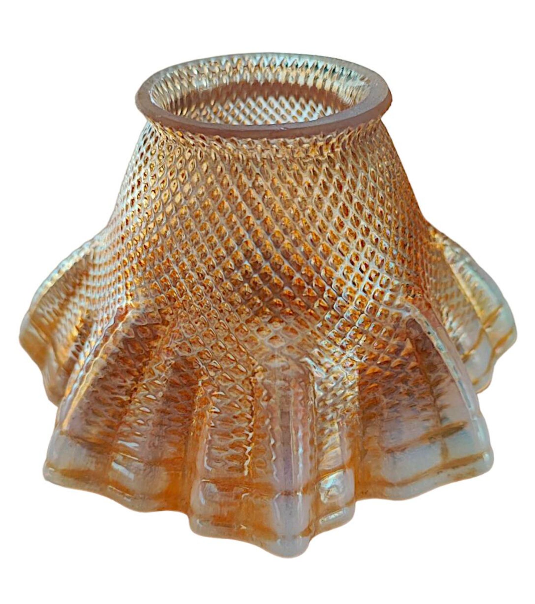 Lamp art & craft foot gooseneck was benson adjustable bronze and lampshade tulip iridescent crystal