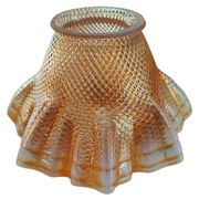 Lamp art & craft foot gooseneck was benson adjustable bronze and lampshade tulip iridescent crystal