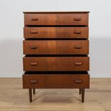 Mid-Century Teak Dresser, Denmark, 1960s