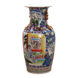 Vieux vase chinois peint à la main, 1920