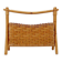 Vintage bamboo magazine rack in bohemian style - 1970s