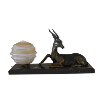 Art Deco table lamp antilope biche